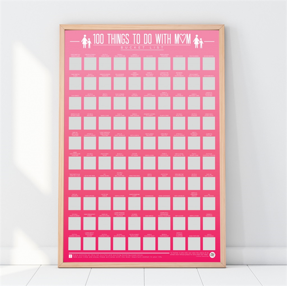 Product image 1 of Gift Republic Scratch Poster - 100 Things To Do With Mum