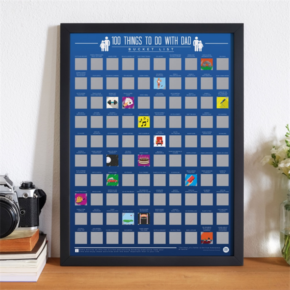 Product image 1 of Gift Republic Scratch Poster - 100 Things To Do With Dad