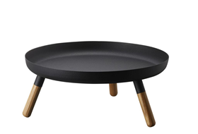 Image of Yamazaki Plain tray with legs - Black