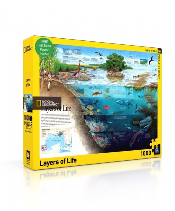 Product image 1 of New York Puzzle Company Layers of Life - 1000 pieces