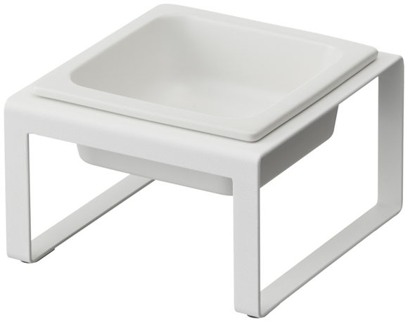 Product image 1 of Yamazaki Pet food bowl stand single - Tower - White