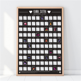 Image of Gift Republic Scratch Poster - 100 Kama Sutra Positions