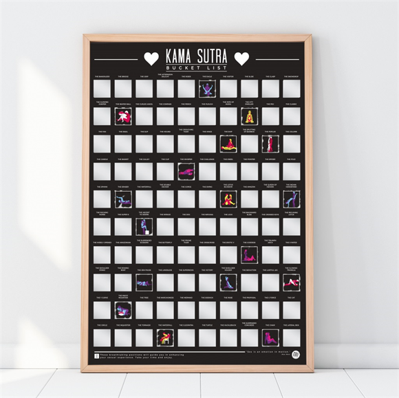 Product image 1 of Gift Republic Scratch Poster - 100 Kama Sutra Positions