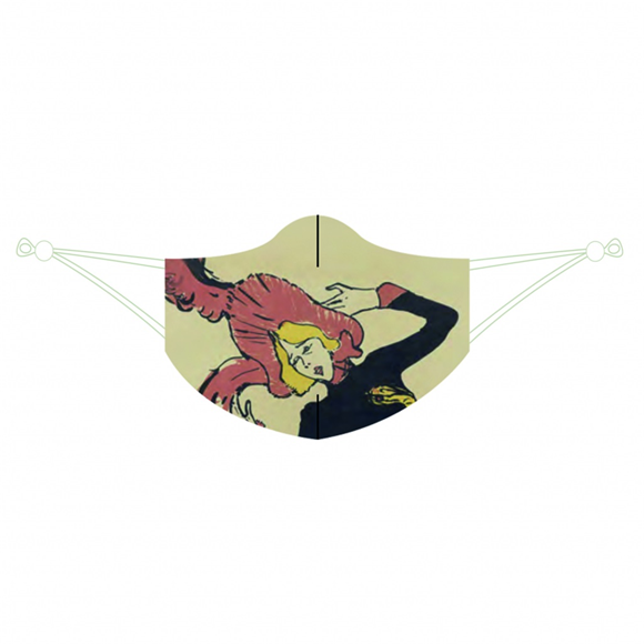 Product image 1 of LOQI Mask Toulouse Lautrec - Jane Avril