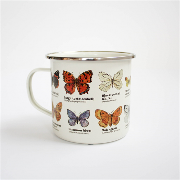 Product image 1 of Gift Republic Butterflies - Enamel Mug