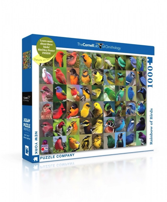 Product image 1 of New York Puzzle Company Rainbow of Birds - 1000 pieces
