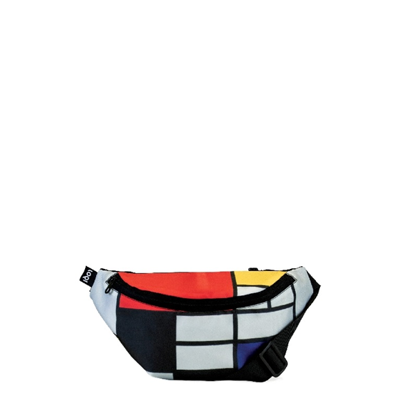Product image 1 of LOQI Bum Bag M.C. - Composition with Red, Yellow, Blue and Black Recycled