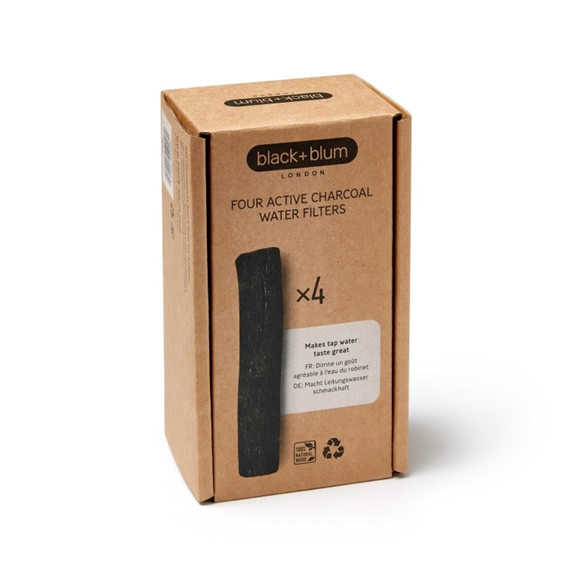 Product image 1 of Black+Blum Active Charcoal Water Filter x 4