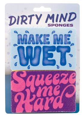 Image of UPG Dirty Mind Sponges - Make me Wet/Squeeze me Hard