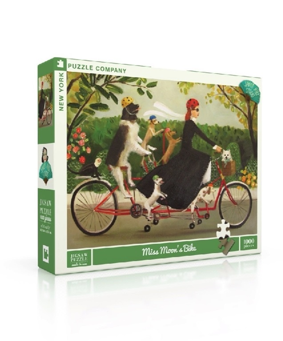 Product image 1 of New York Puzzle Company Miss Moon's Bike - 1000 pieces