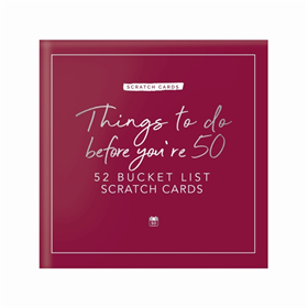 Image of Gift Republic Scratch Cards - Things to do before your're 50