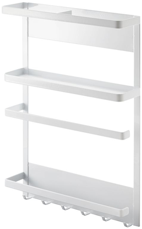 Image of Yamazaki Magnetic refrigerator side rack - Tower - white