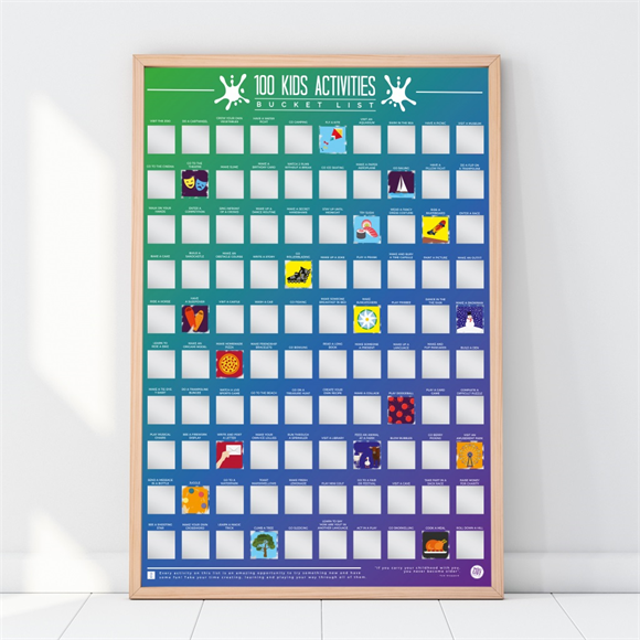Product image 1 of Gift Republic Scratch Poster - 100 Kids Activities