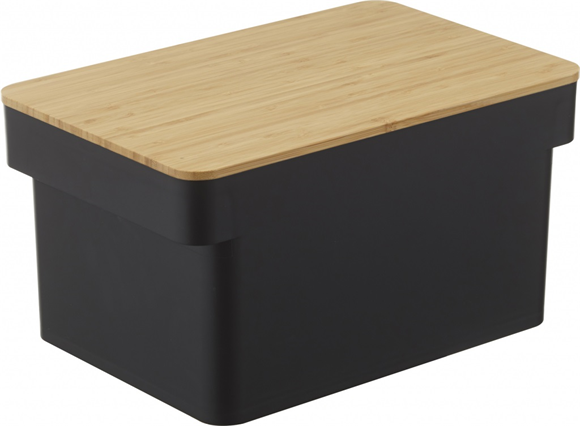 Product image 1 of Yamazaki Bread case with knife holder - Tower - Black