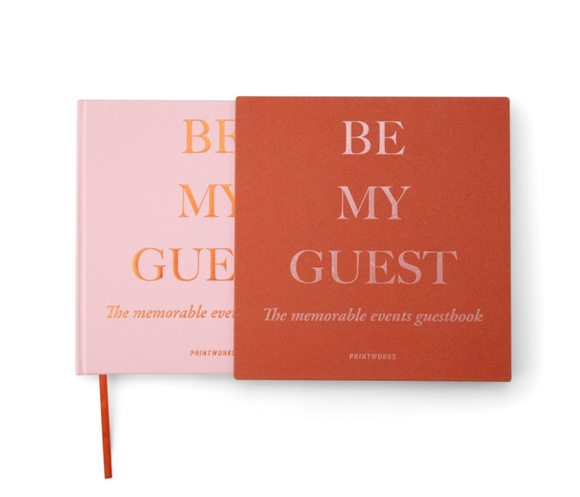 Product image 1 of Printworks Guest Book - Rust/Pink