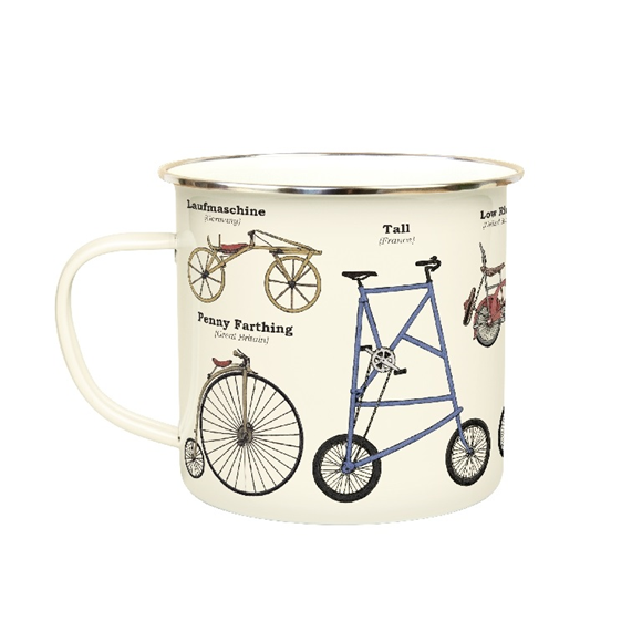 Product image 1 of Gift Republic Bikes - Enamel Mug
