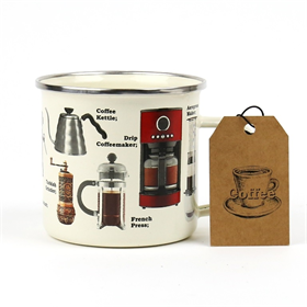 Image of Gift Republic Coffee Enamel Mug