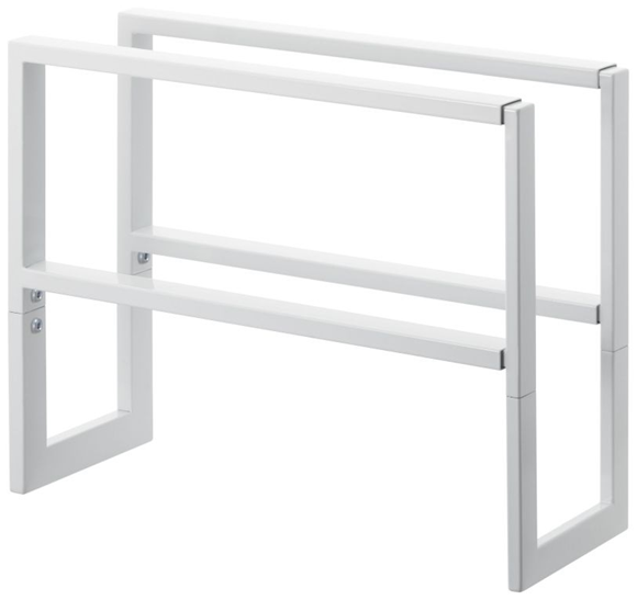 Product image 1 of Yamazaki Extendable shoe rack 2 tier - Line - white