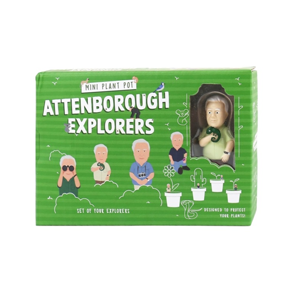 Product image 1 of Gift Republic Mini Plant Pot Attenborough Explorers