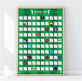 Image of Gift Republic Scratch Poster - 100 Football Teams