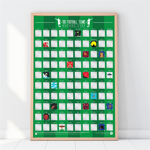 Product image 1 of Gift Republic Scratch Poster - 100 Football Teams