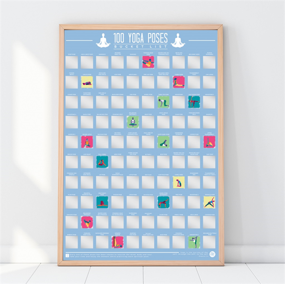 Product image 1 of Gift Republic Scratch Poster - 100 Yoga Poses