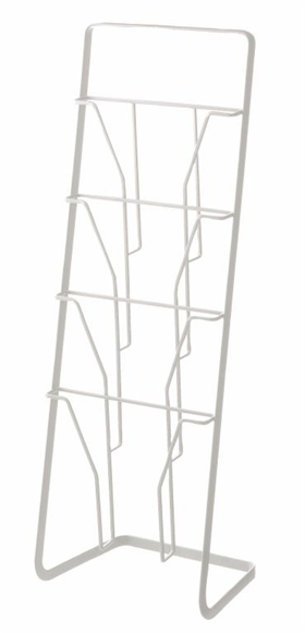 Image of Yamazaki Magazine stand 4 folders - Tower - white