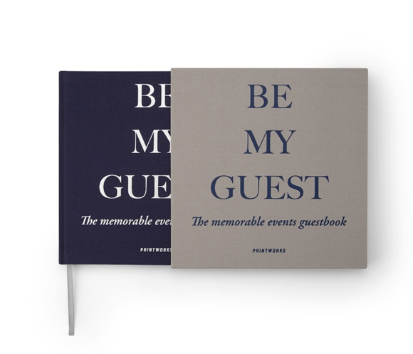Product image 1 of Printworks Guest Book - Grey/Navy