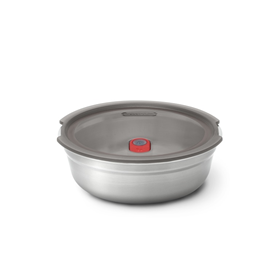 Image of Black+Blum Steel food Bowl Small - Ø170mm - H 59mm - Grey/Red