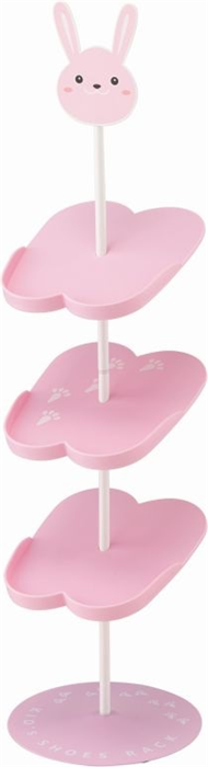 Image of Yamazaki Shoe rack for kids - pink rabbit