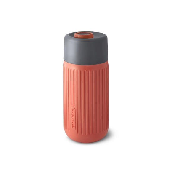 Product image 1 of Black+Blum Travel Cup Glass - 0.34Ltr - Grey/Coral