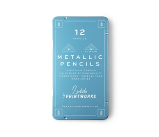 Image of Printworks 12 Colour pencils - Metallic