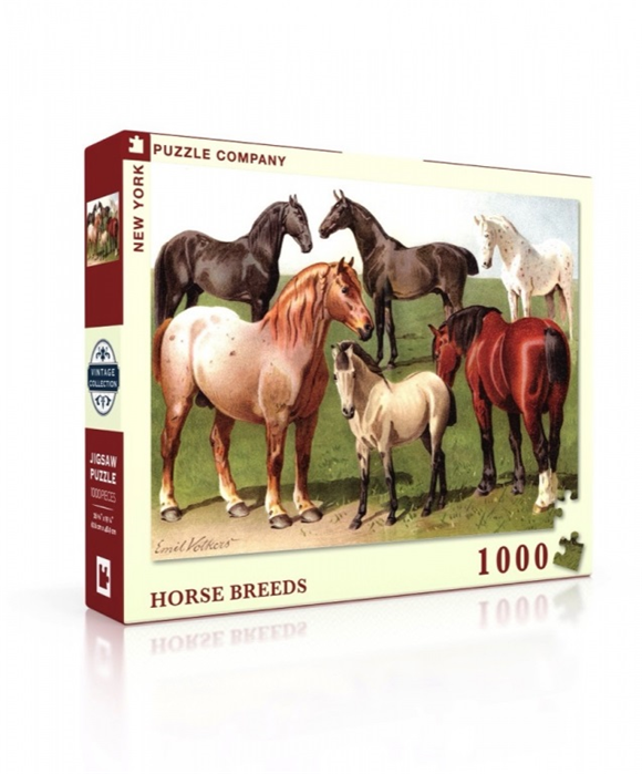 Product image 1 of New York Puzzle Company Horse Breeds - 1000 pieces