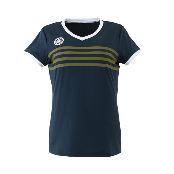 Product image 1 of Kadiri Girls Striped V-neck Tee navy