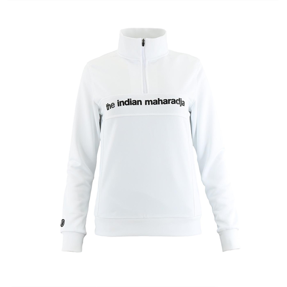 Product image 1 of Women Poly Terry Half Zip IM white