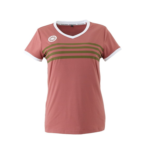 Product image 1 of Kadiri Women Striped V-neck Tee rose