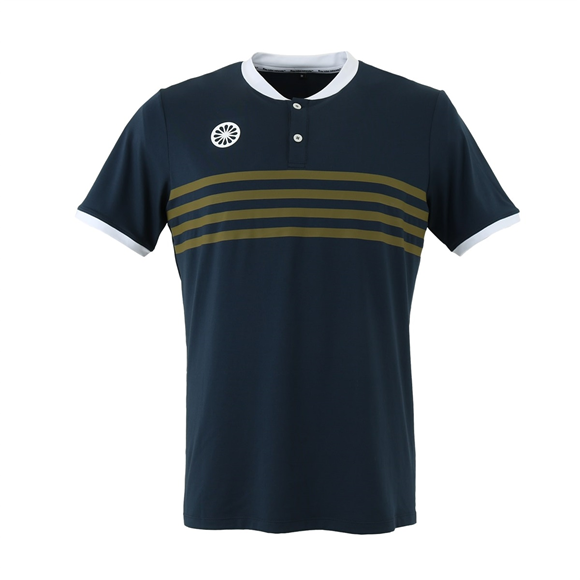 Product image 1 of Kadiri Men Striped Button Tee navy