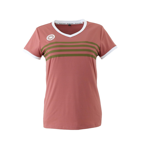 Product image 1 of Kadiri Girls Striped V-neck Tee rose