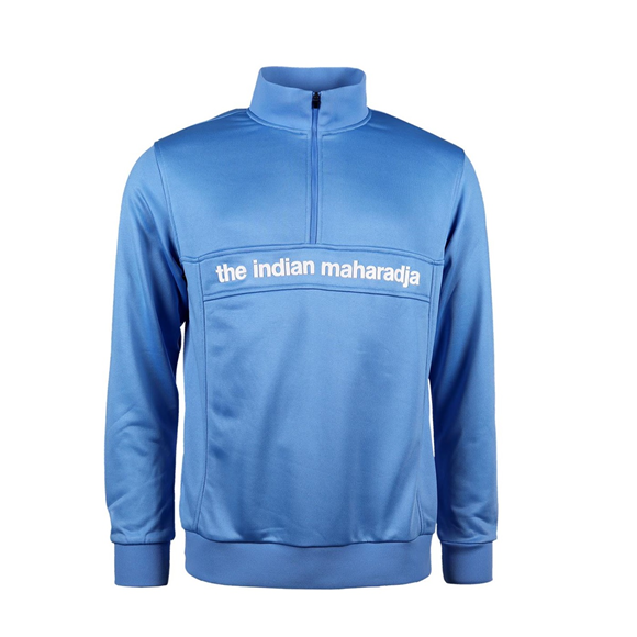 Product image 1 of Men Poly Terry Half Zip IM blu