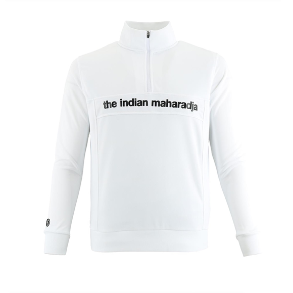 Product image 1 of Men Poly Terry Half Zip IM white