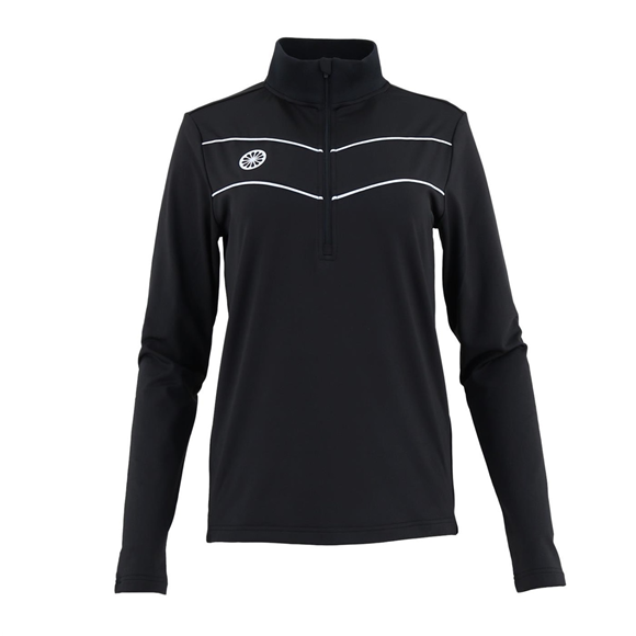 Product image 1 of Baroda Women Chevron Half Zip Sweater black