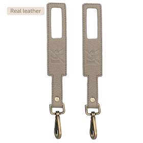 Image of Ganchos para cochecito Lovely Leather - Taupe