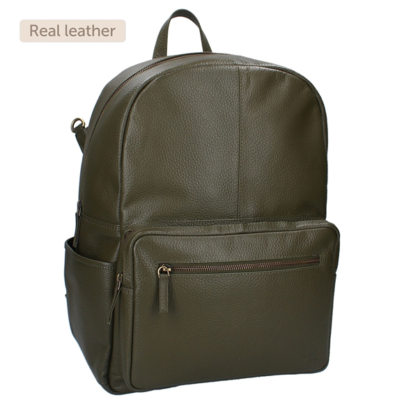 Product image 1 of Luierrugzak Nice Lovely Leather - Groen