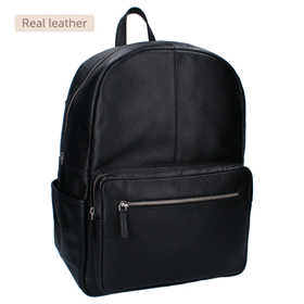 Image of Luierbackpack Nice Lovely Leather - Black