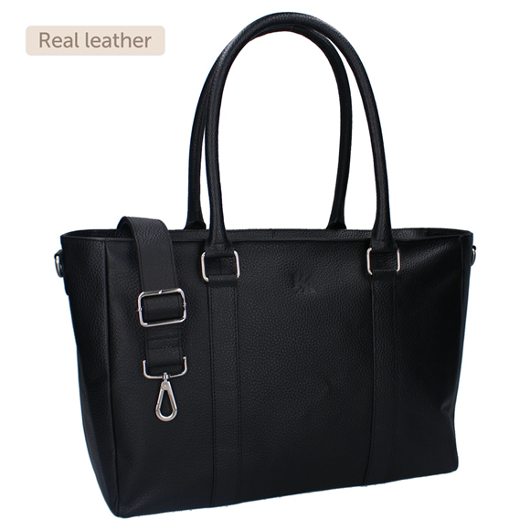 Product image 1 of Diaper bag Florence Lovely Leather - Black