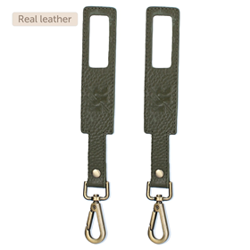 Image of Ganchos para cochecito Lovely Leather - Verde