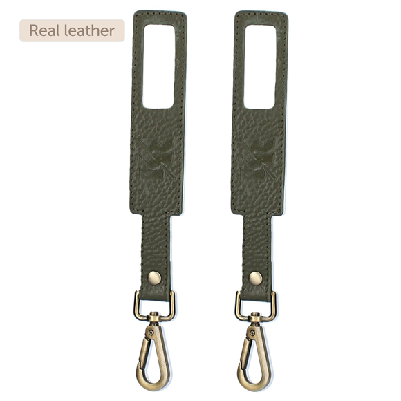 Product image 1 of Stroller hooks Lovely Leather - Groen