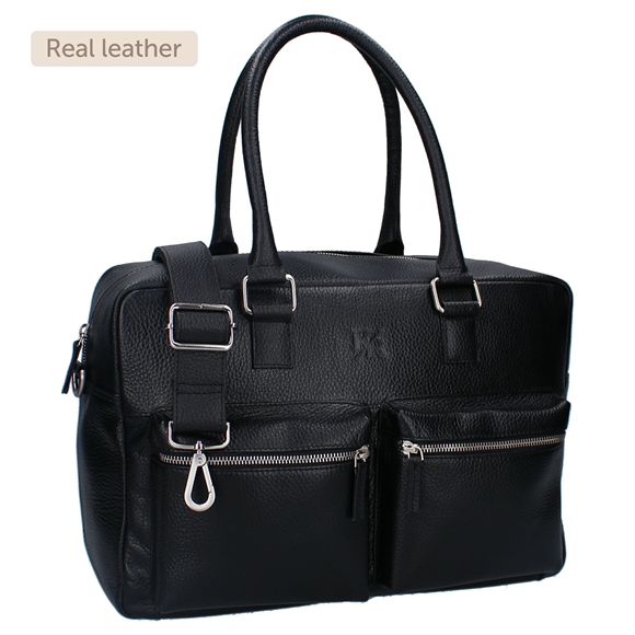 Product image 1 of Diaper bag Vienna Lovely Leather - Black