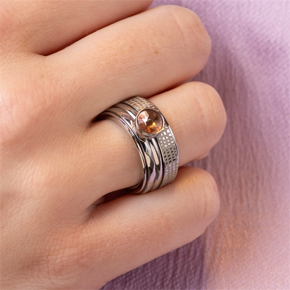 Product image 1 of Samengestelde iXXXi ring Giraffe - Zilver