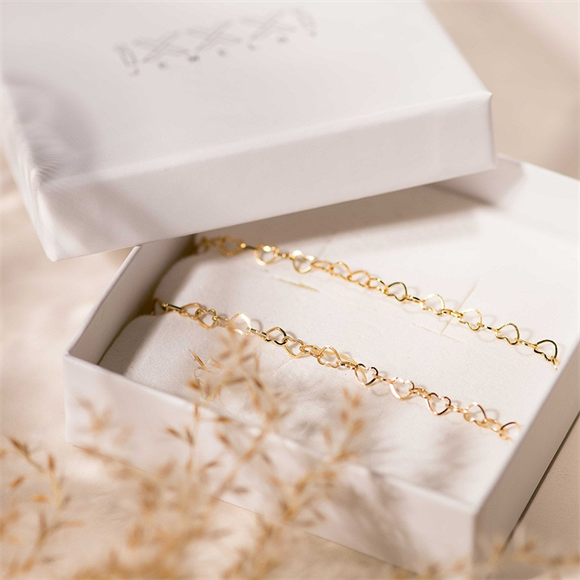 Product image 1 of Moeder & Dochter Love armbanden set - Rosé goud